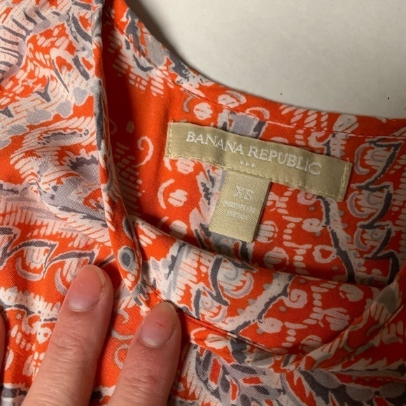 Banana Republic Tangerine Sundress Extra Small - Picture 6 of 8